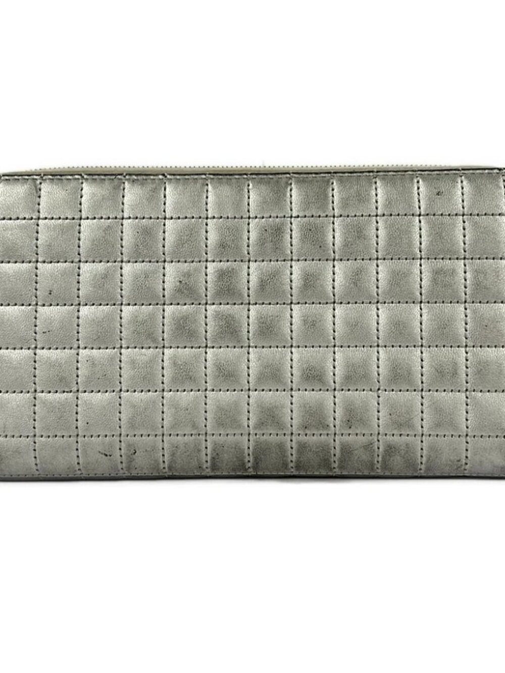 CELINE - Silver Leather Long Wallet - Picture 2 of 8